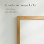 Vertical 5x7 Wall Frame Mockup With Sunlight