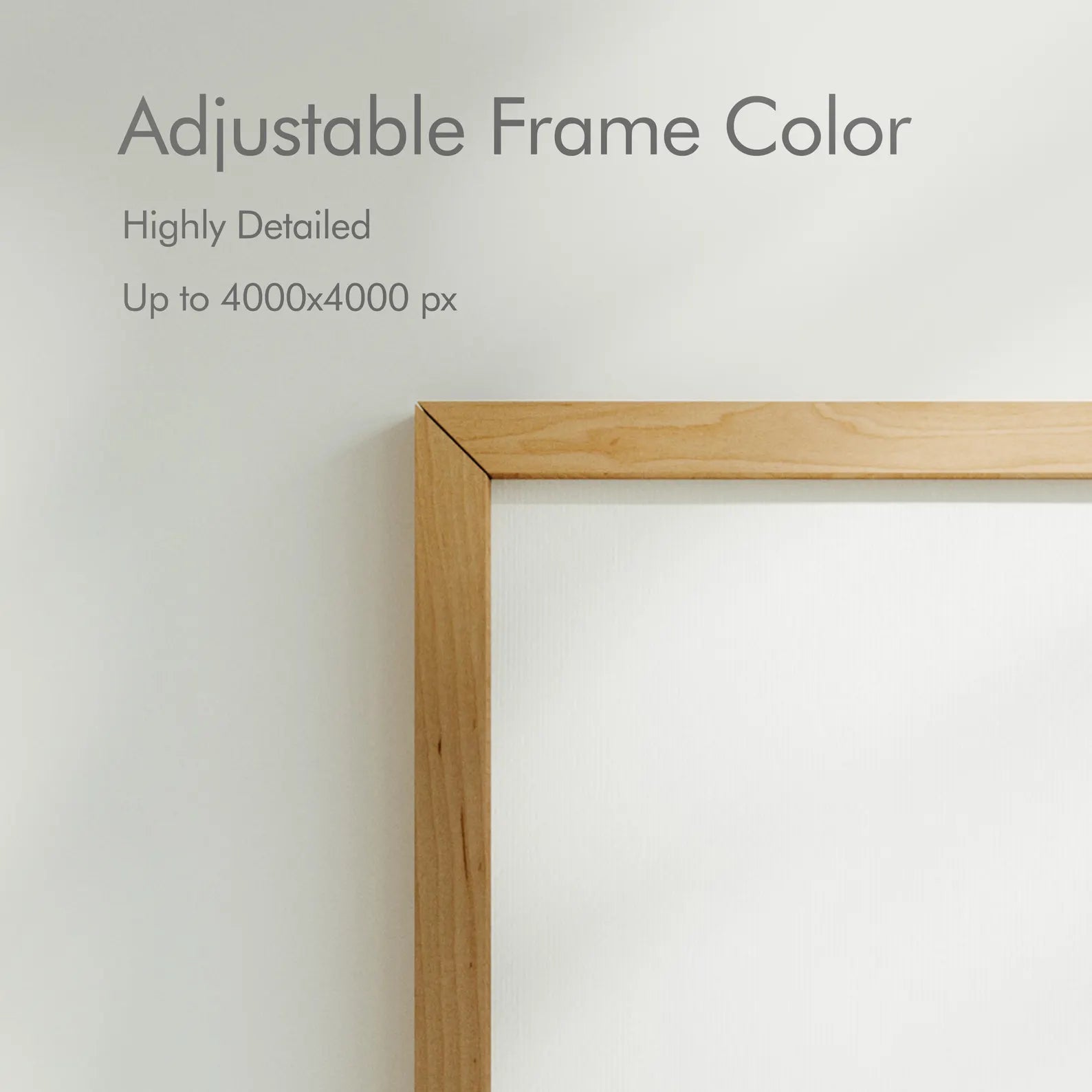 Vertical 5x7 Wall Frame Mockup With Sunlight