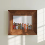 Horizontal 4x3 Wall Frame Mockup With Sunlight
