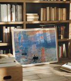 Horizontal Library 4x3 Frame Mockup With Sunlight