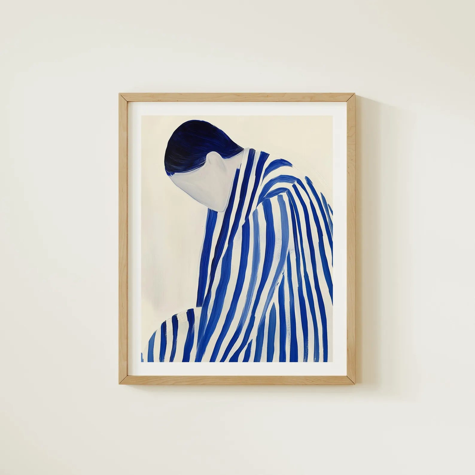 Vertical 8x10 Wall Frame Mockup With Sunlight