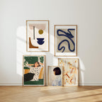 5 Vertical 5x7 Frames Mockup With Sunlight