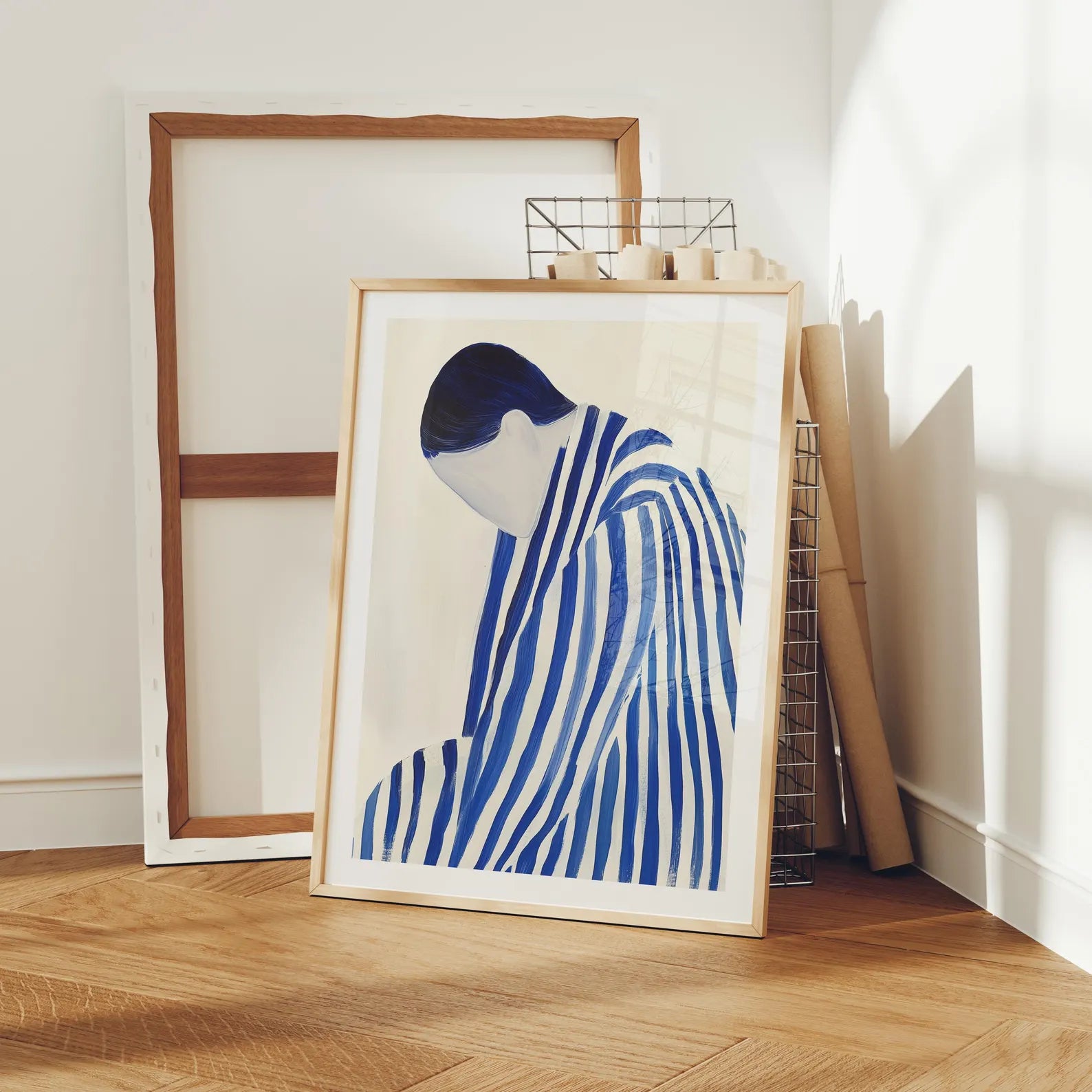 Vertical 3x4 Frame Mockup With Reflection