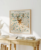 Square Wall Frame Mockup With Reflection