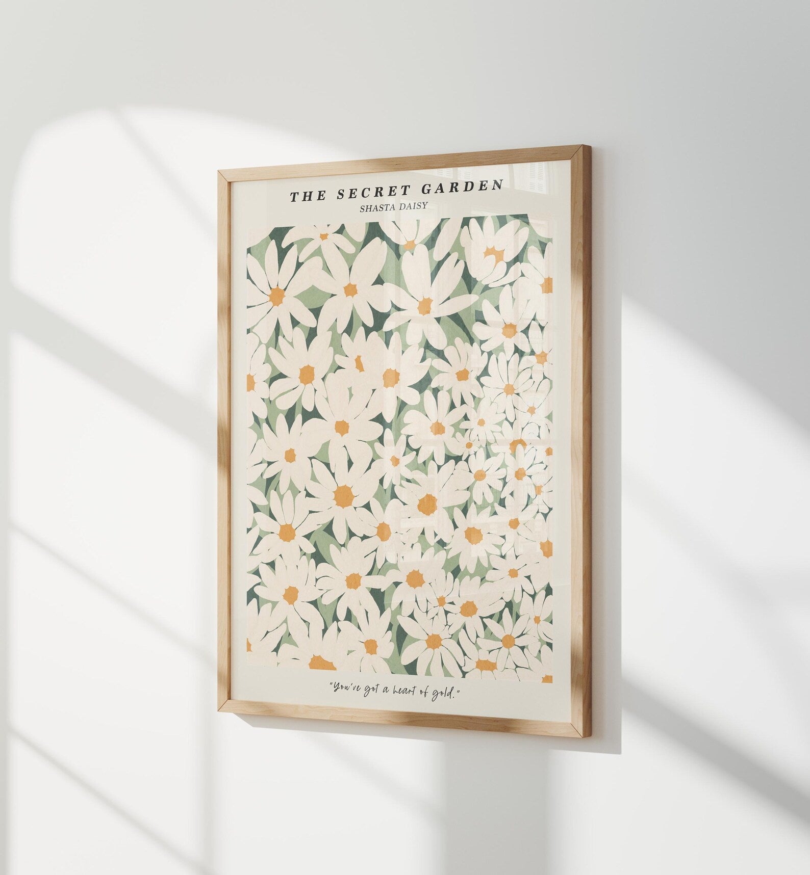 Vertical 3x4 Wall Frame Mockup With Sunlight