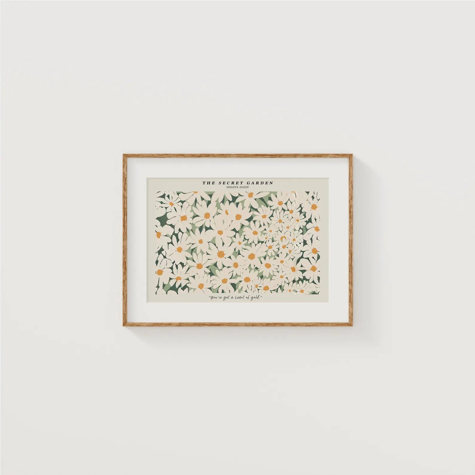 Horizontal White Wall Frame Mockup