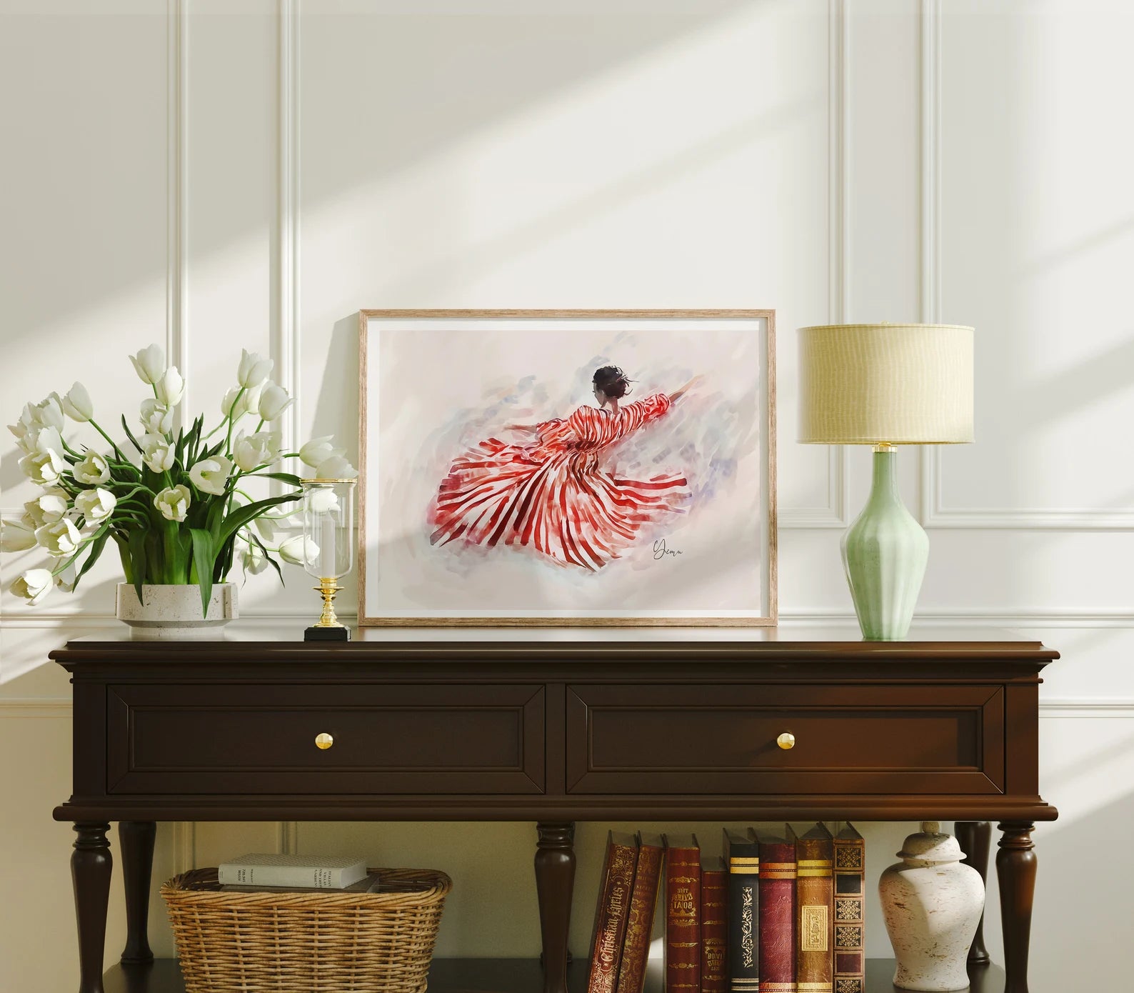 Horizontal 4x3 Frame Mockup With Sunlight