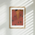 Vertical 5x7 Wall Frame Mockup With Sunlight