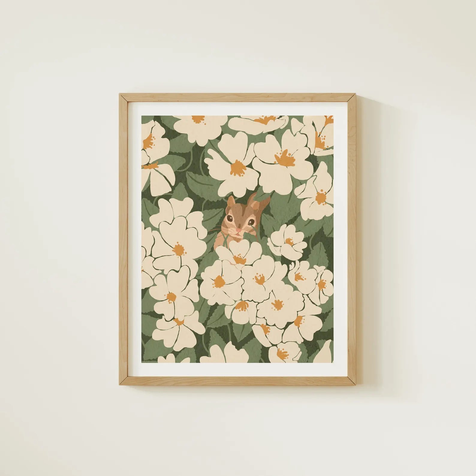 Vertical 8x10 Wall Frame Mockup With Sunlight