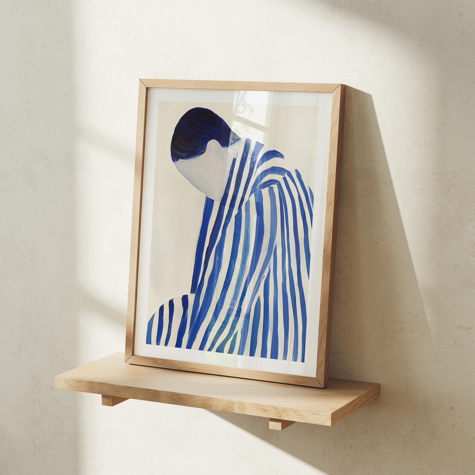 Vertical 3x4 Frame Mockup With Reflection