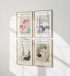 4 Vertical 3x4 Wall Frames Mockup With Sunlight