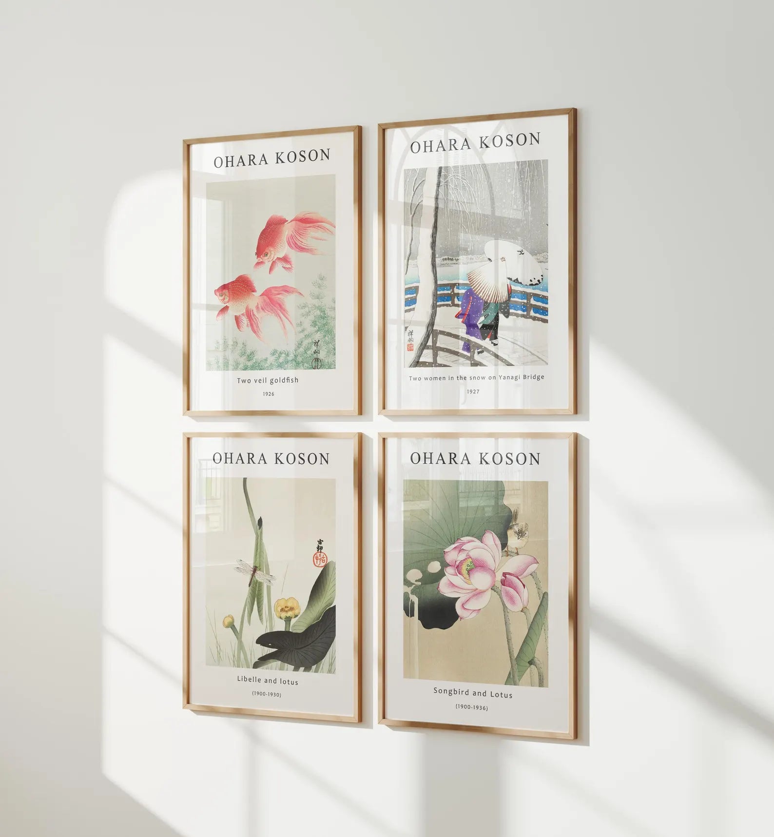 4 Vertical 3x4 Wall Frames Mockup With Sunlight