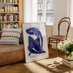 Vertical 3x4 Living Room Frame Mockup With Reflection