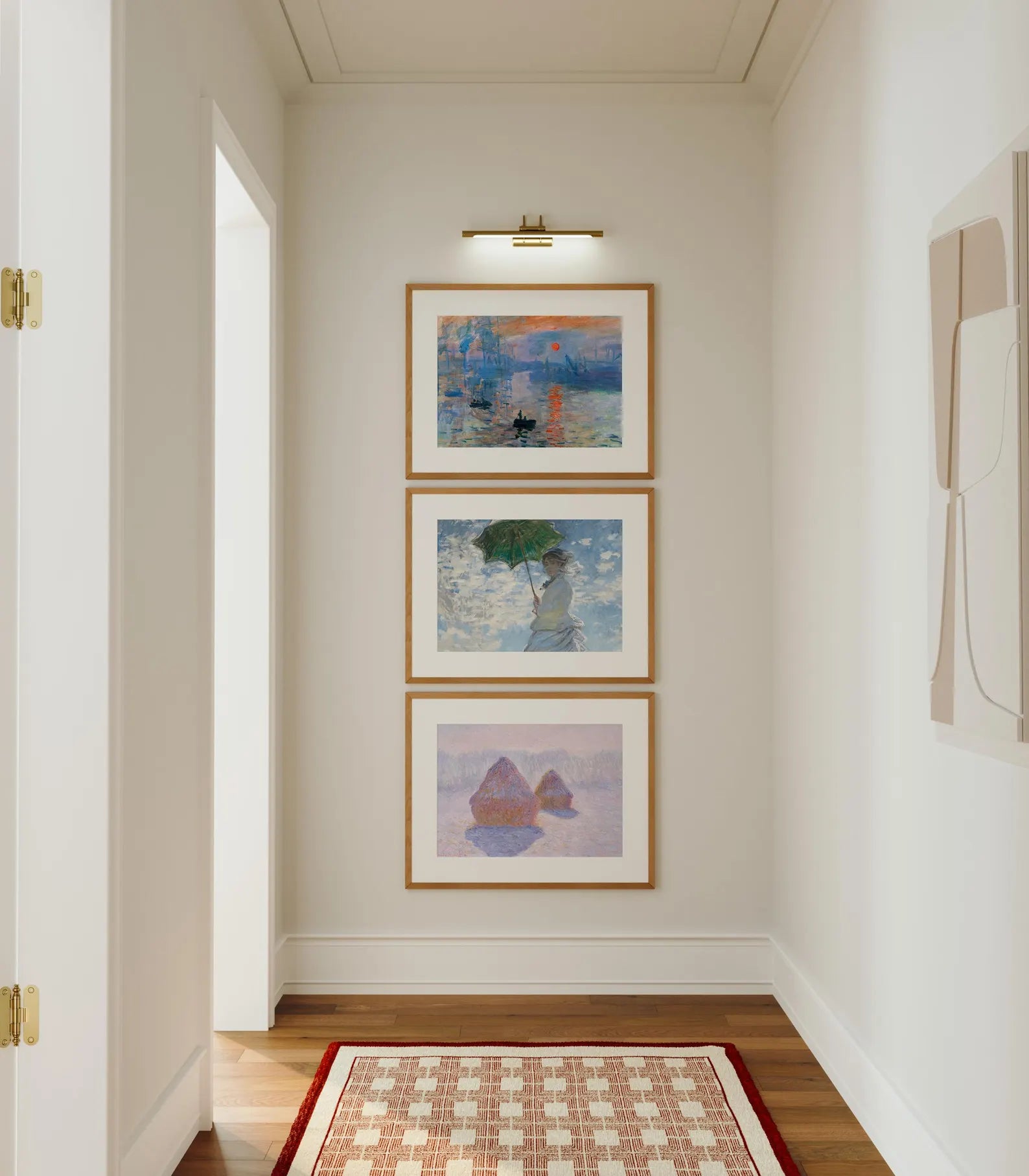 3 Horizontal 7x5 Wall Frames Mockup