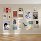 18 Wall Gallery 5x7 Frames Mockup With Sunlight