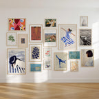 18 Wall Gallery 5x7 Frames Mockup With Sunlight