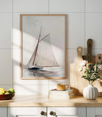 Vertical A Series Kitchen Wall Frame Mockup With Sunlight