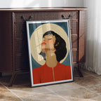 Vertical 3x4 Frame Mockup With Reflection