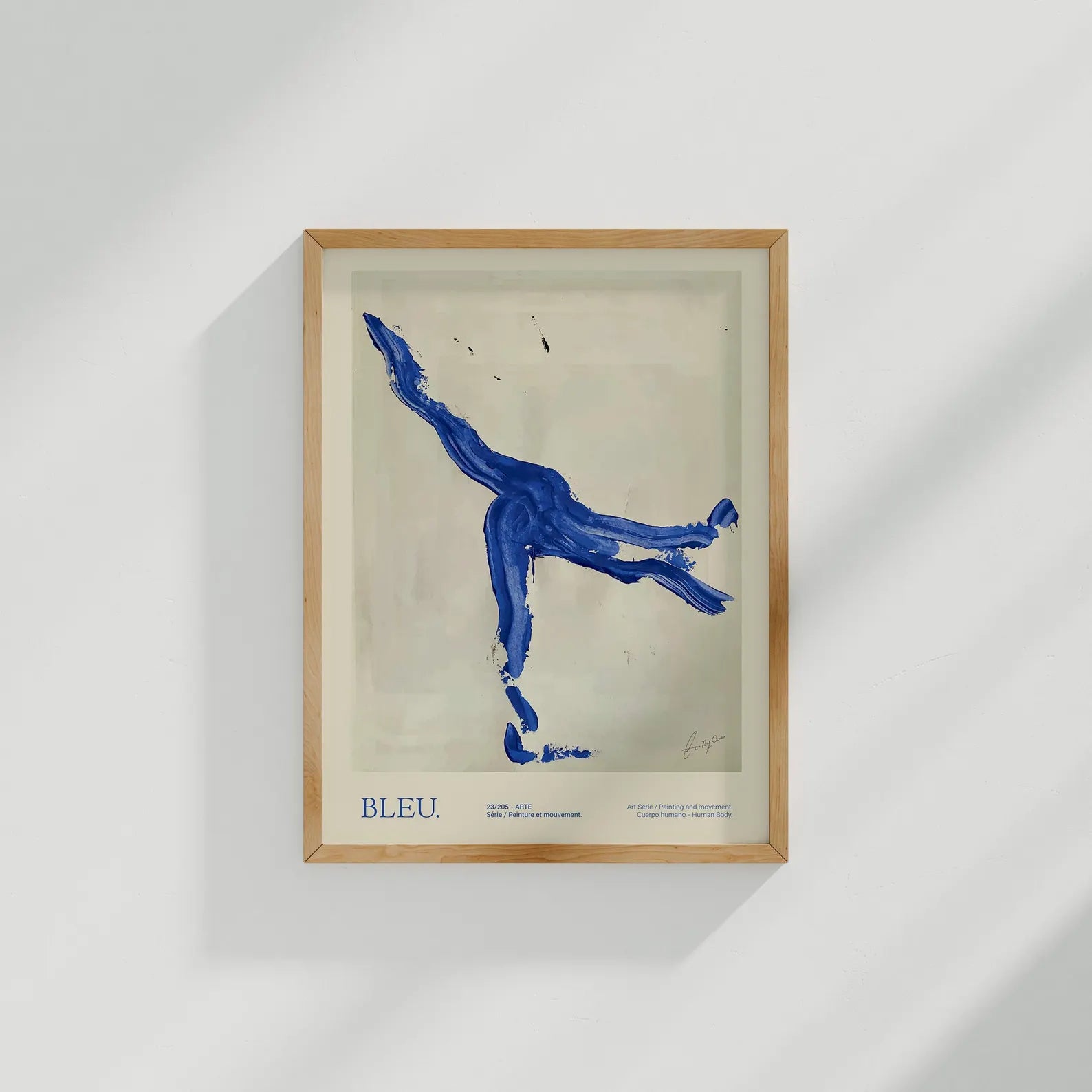 Vertical 3x4 Wall Frame Mockup With Sunlight