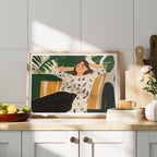 Horizontal Kitchen A Series Frame Mockup With Sunlight