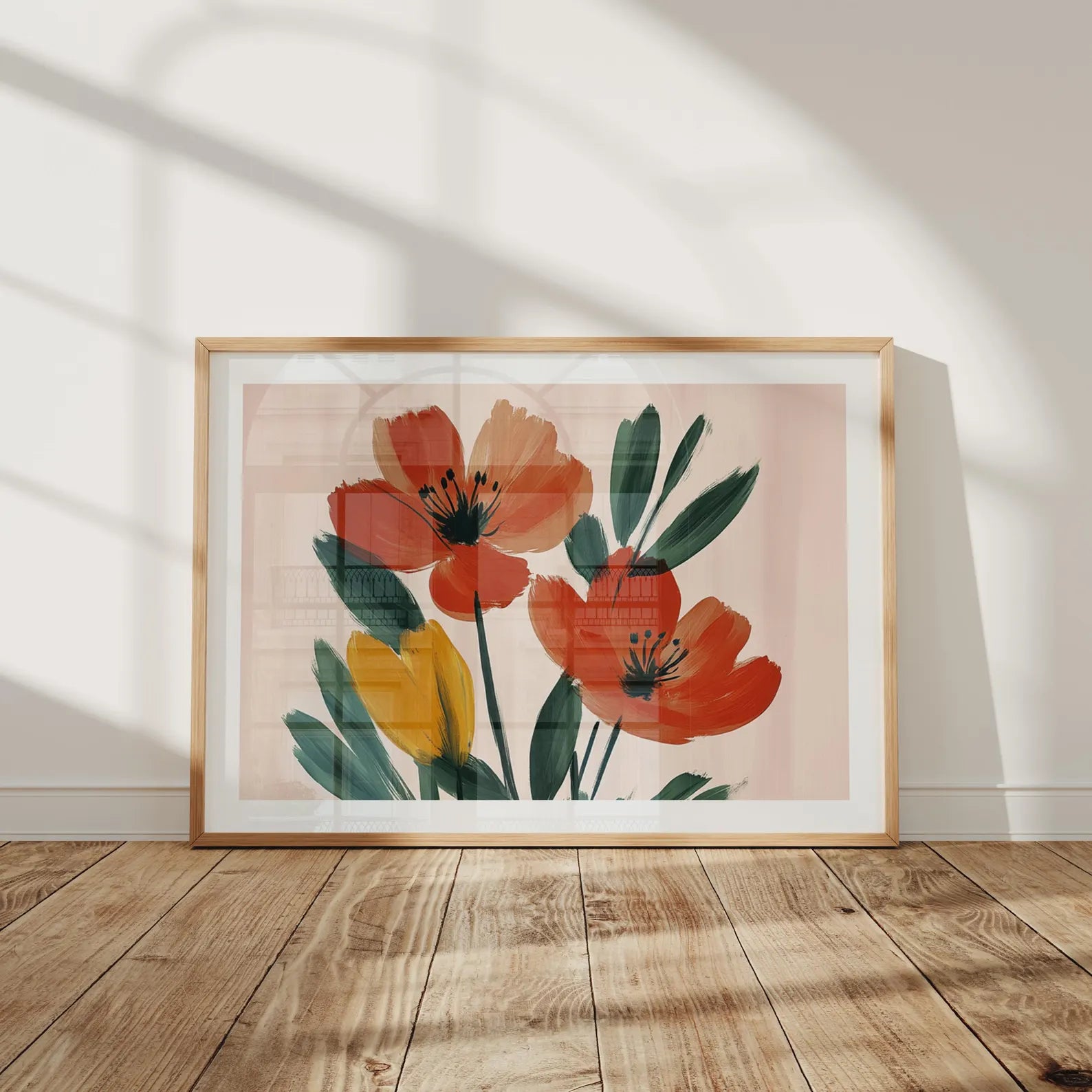 Horizontal 7x5 Frame Mockup With Sunlight