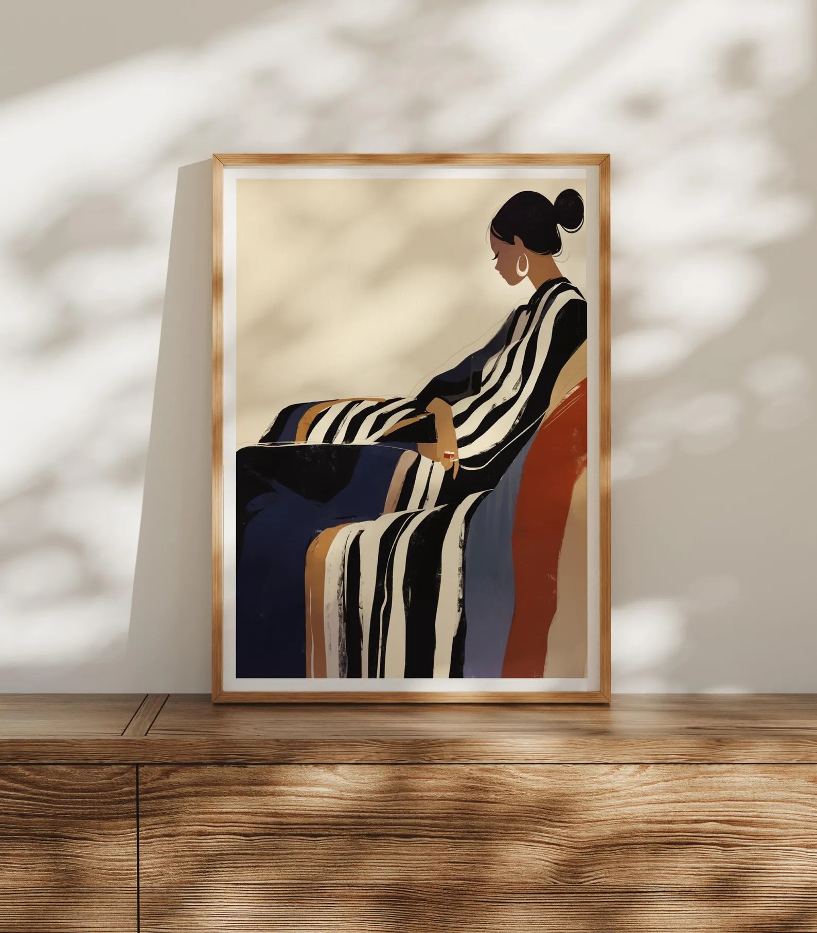 Vertical 5x7 Frame Mockup With Sunlight