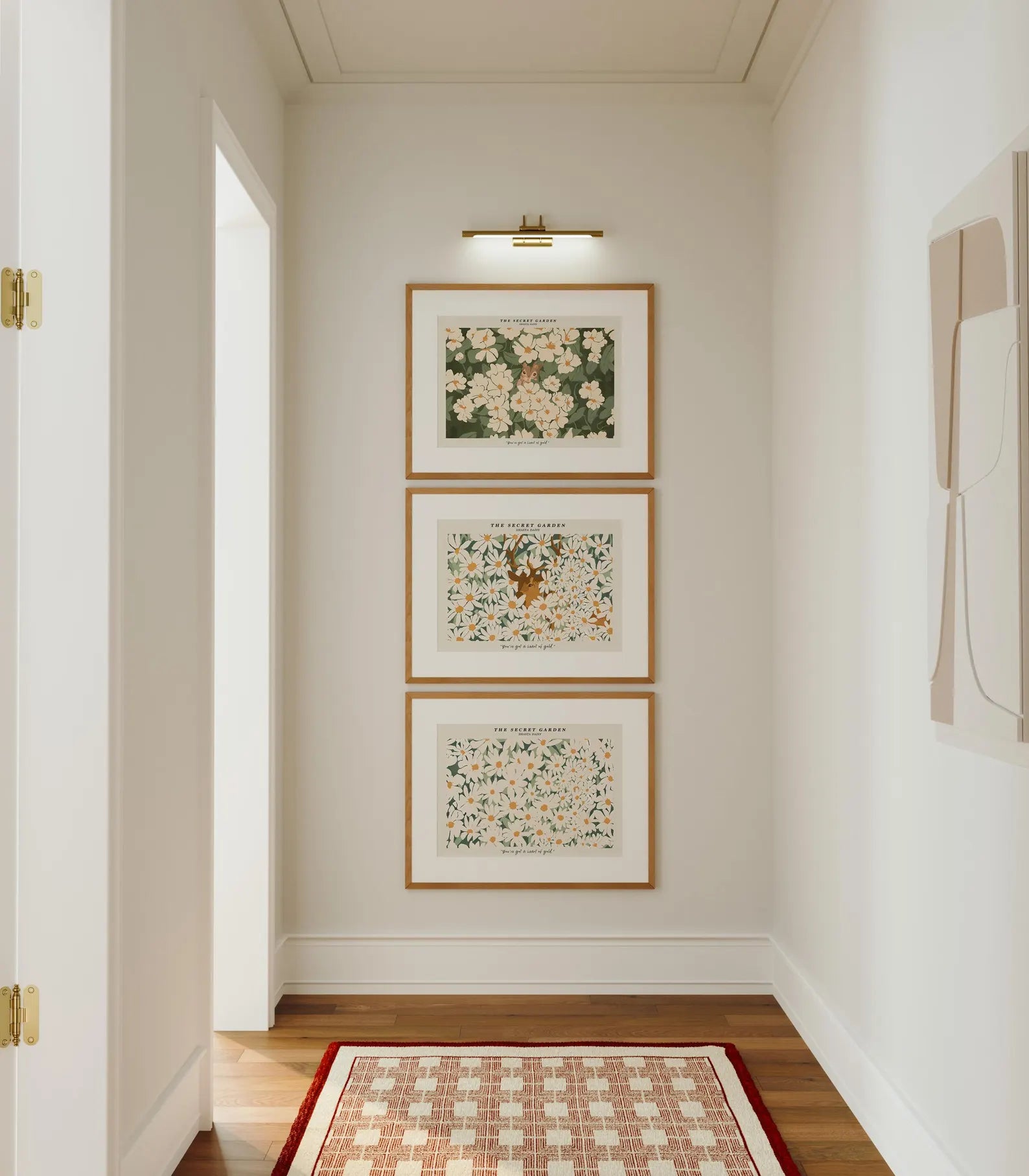 3 Horizontal 7x5 Wall Frames Mockup