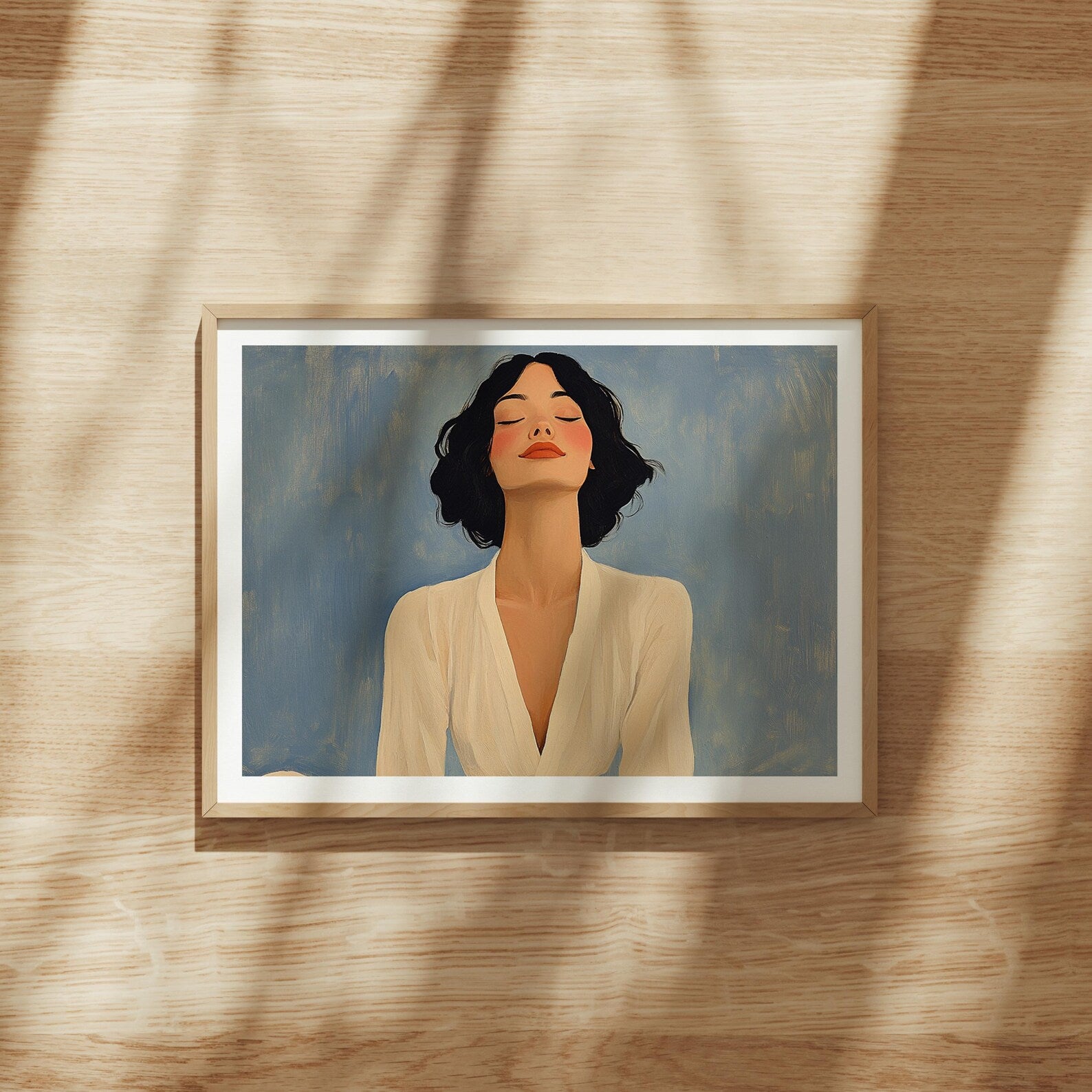 Horizontal 4x3 Frame Mockup With Sunlight