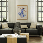 Vertical 3x4 Living Room Wall Frame Mockup