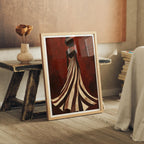 Vertical 3x4 Frame Mockup With Reflection