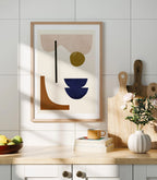 Vertical A Series Kitchen Wall Frame Mockup With Sunlight