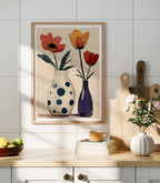 Vertical A Series Kitchen Wall Frame Mockup With Sunlight