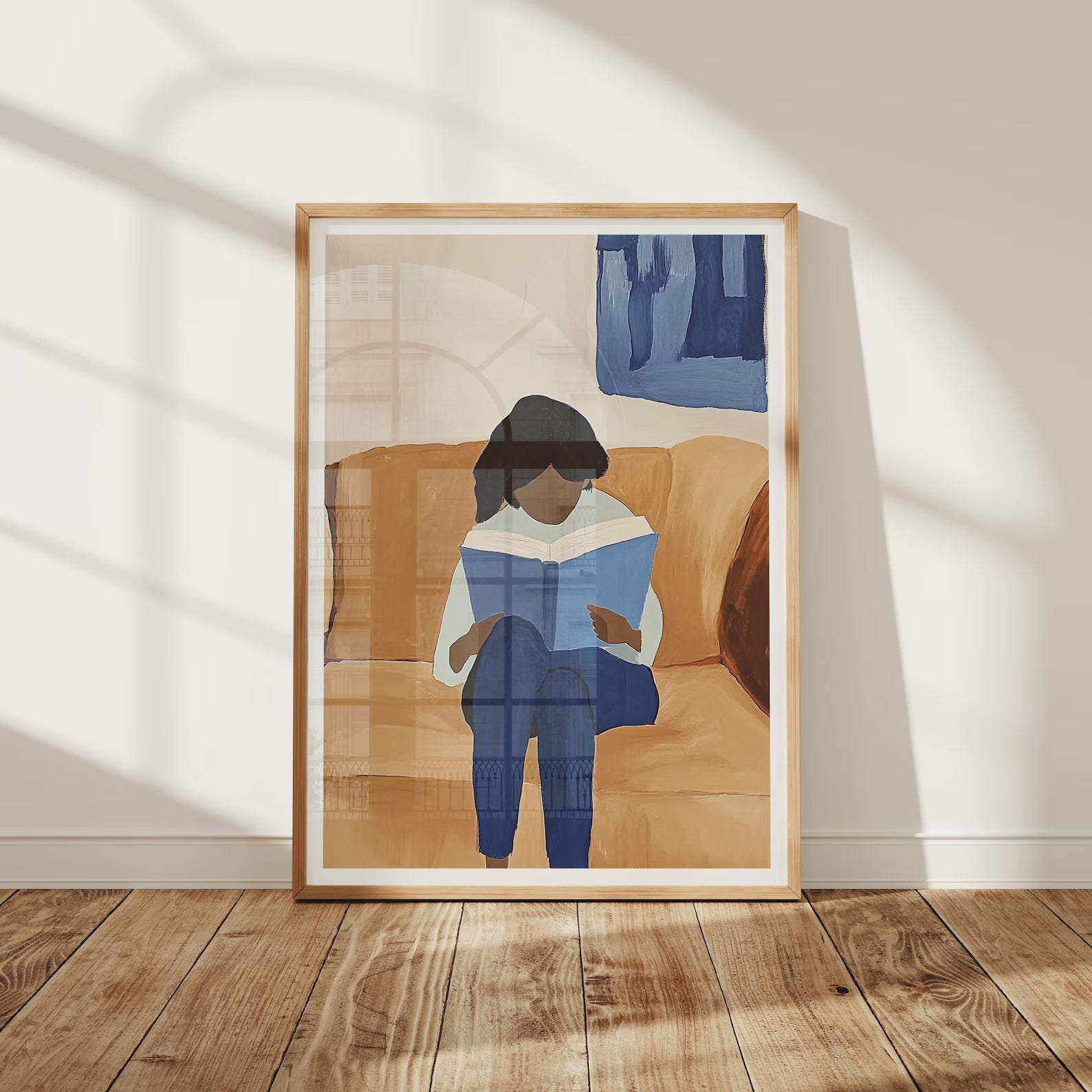 Vertical 3x4 Frame Mockup With Reflection