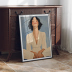 Vertical 3x4 Frame Mockup With Reflection