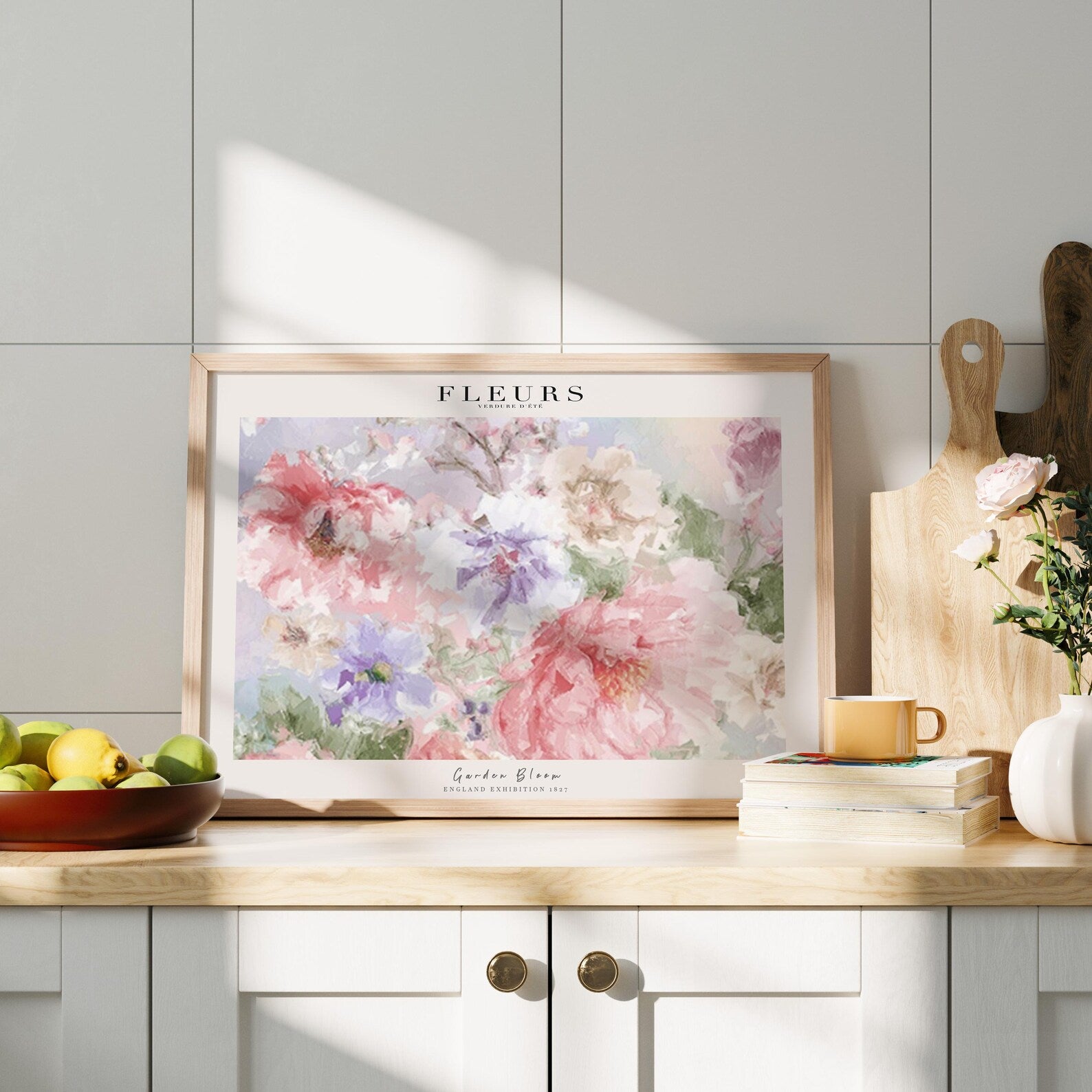 Horizontal Kitchen A Series Frame Mockup With Sunlight