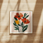 Square Frame Mockup With Sunlight