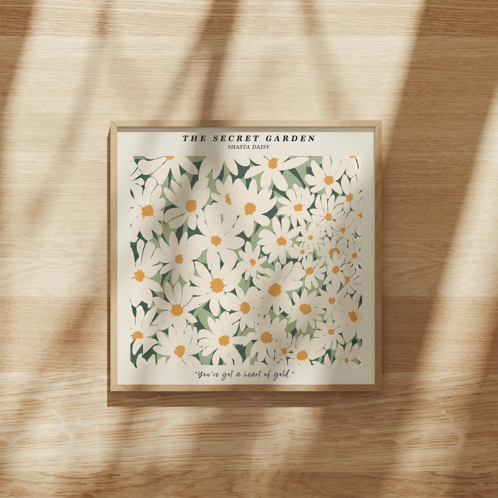 Square Frame Mockup With Sunlight