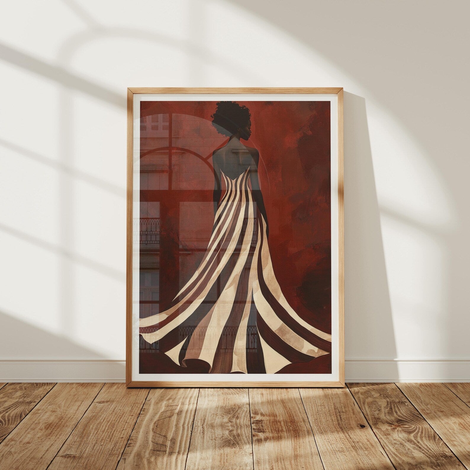 Vertical 3x4 Frame Mockup With Reflection