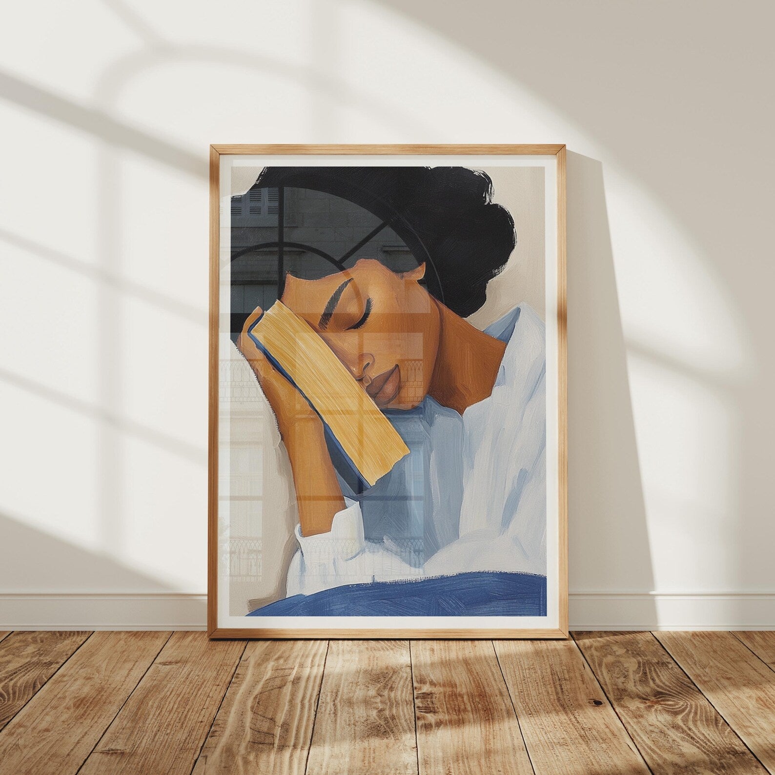 Vertical 3x4 Frame Mockup With Reflection