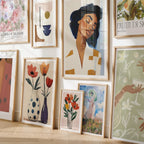 9 Vertical 5x7 Frames Mockup With Sunlight