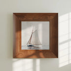 Square Wall Frame Mockup With Sunlight