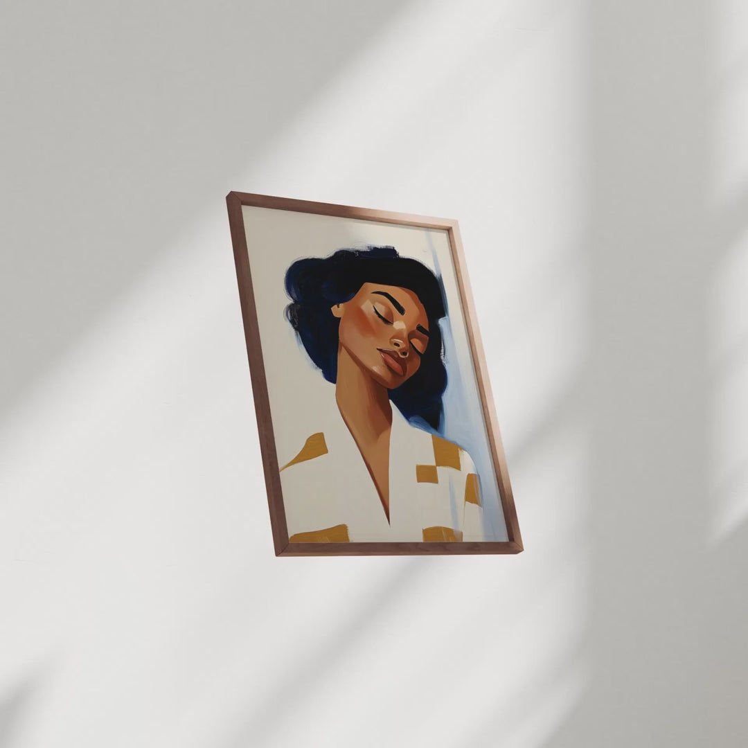 Vertical 5x7 Frame Mockup Video With Sunlight